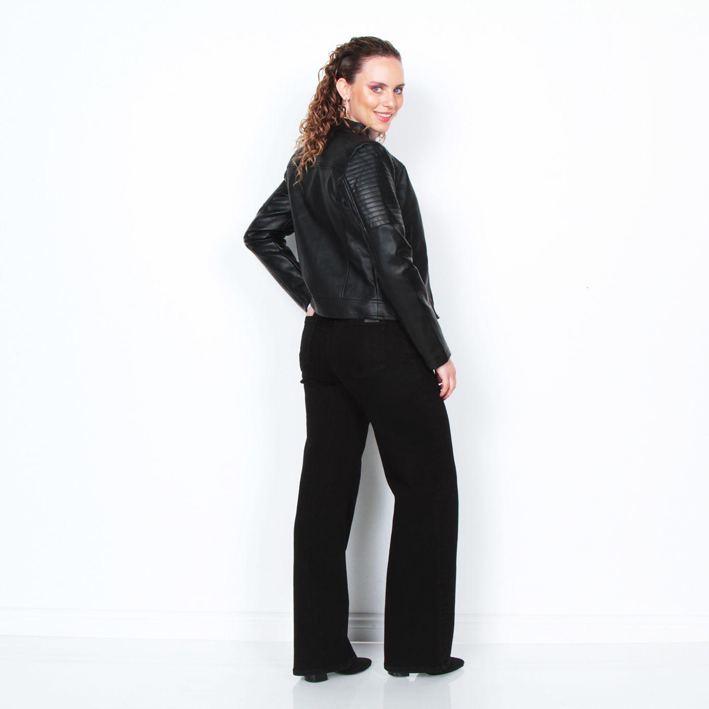 Jeans Wide Leg Tiro Alto Pretina Basica  1 Boton-8