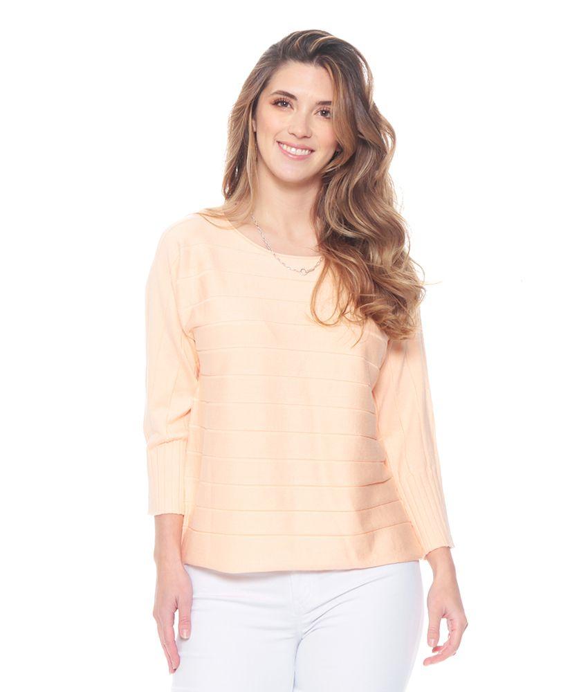 Sweater Manga 3/4 Escote Redondo-0