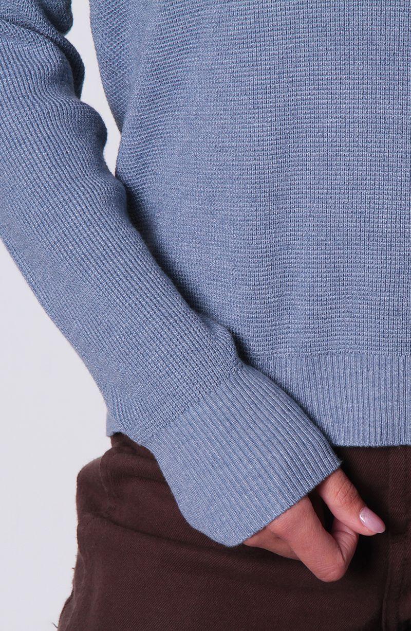 Sweater Manga    Larga Escote V-1