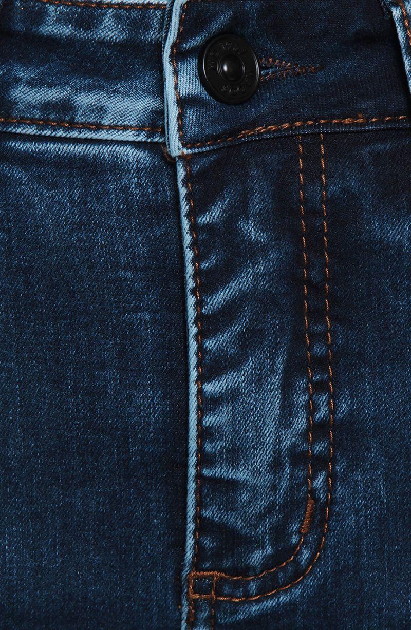 Jeans Basico Recto Tiro Alto Pretina Un Boton Bolsillo Bordado-2