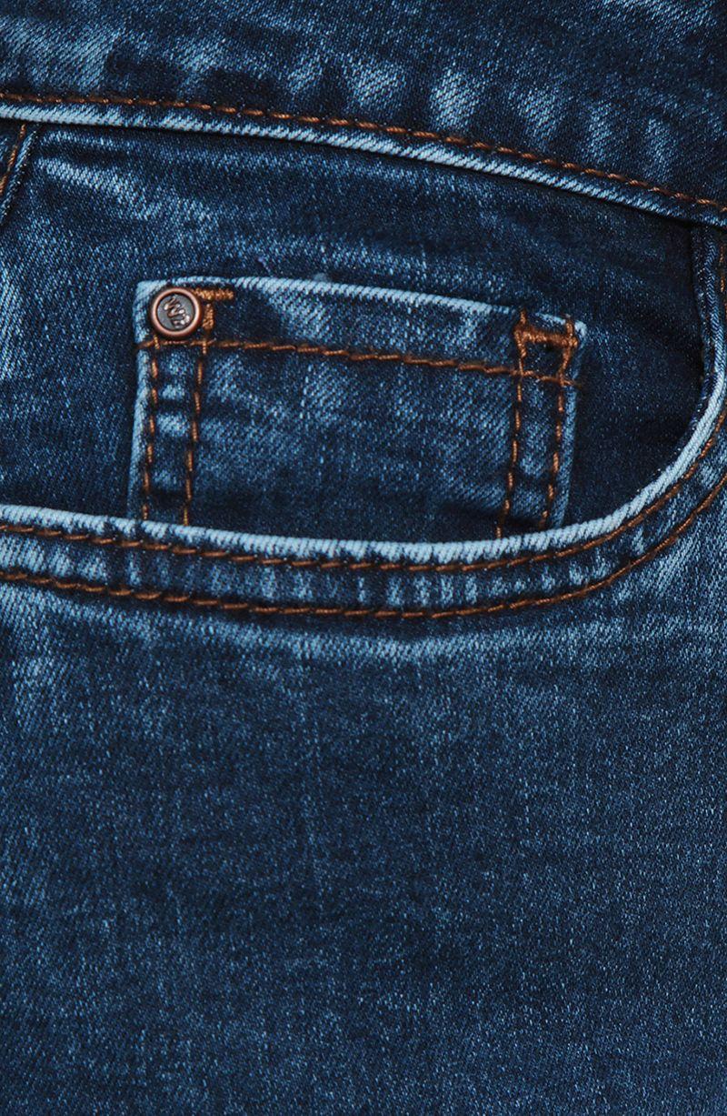 Jeans Basico Recto Tiro Alto Pretina Un Boton Bolsillo Bordado-3