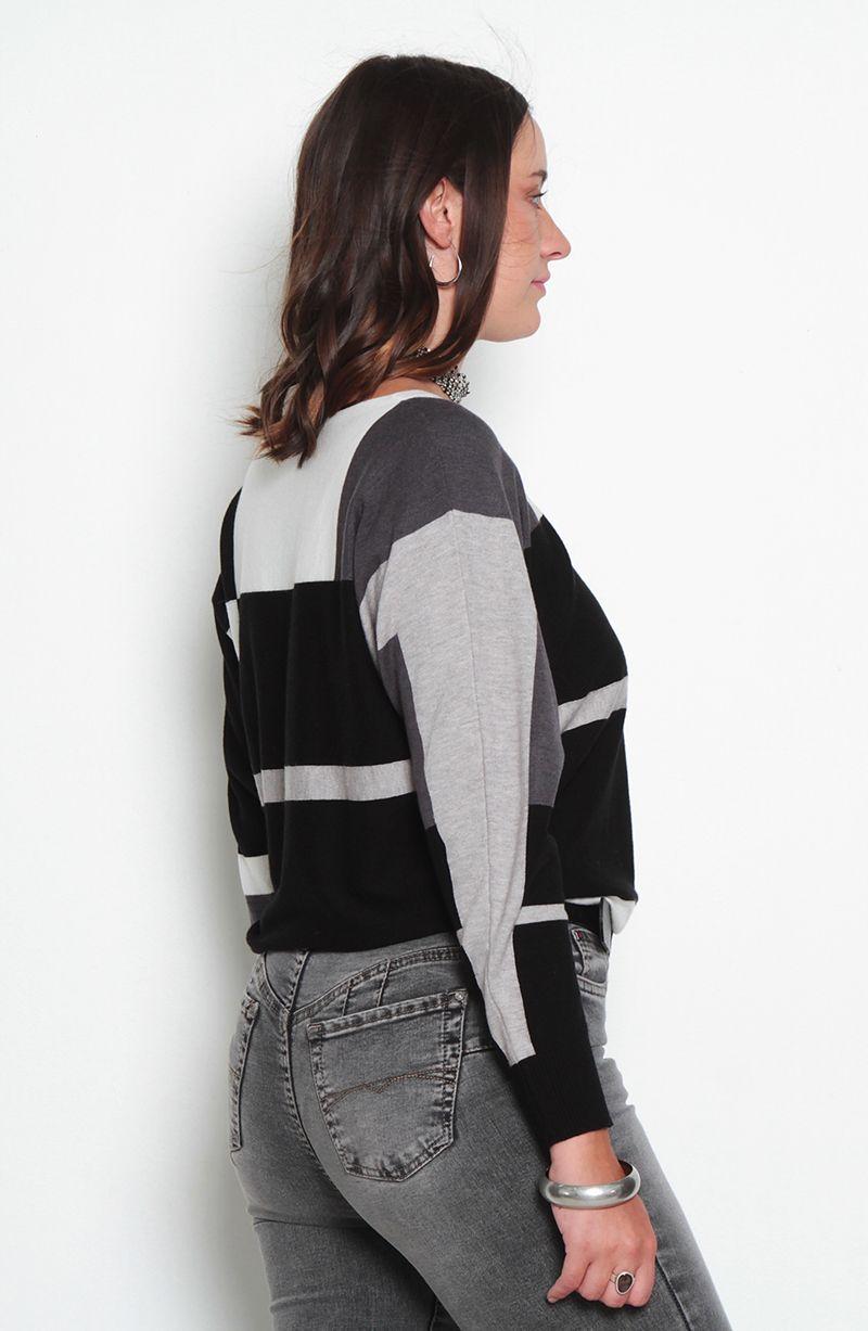 Sweater Manga Larga Con Diseno Escote Redondo-2