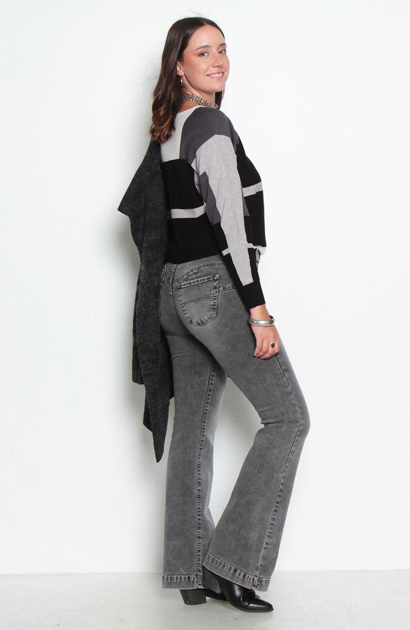 Sweater Manga Larga Con Diseno Escote Redondo-4