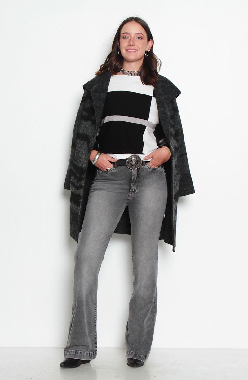 Sweater Manga Larga Con Diseno Escote Redondo-6
