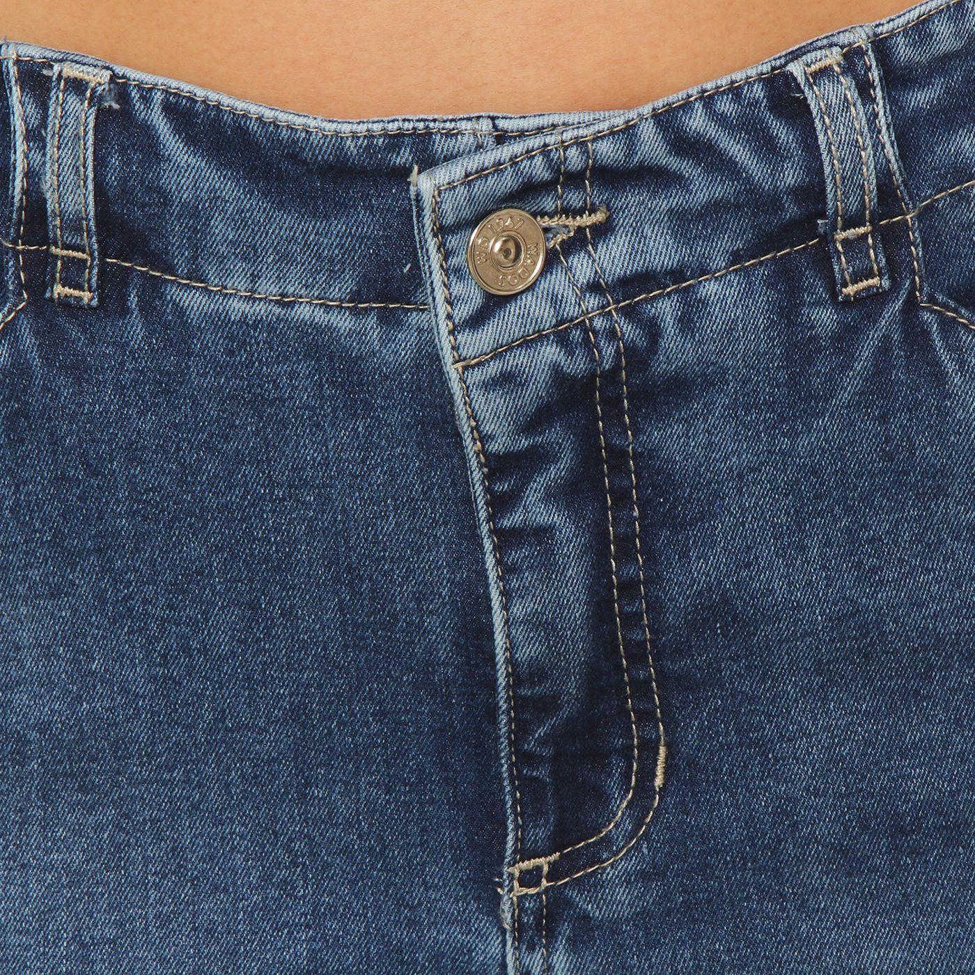 Jeans Crop Wide Tiro Alto  Pretina Interna 1 Boton-6