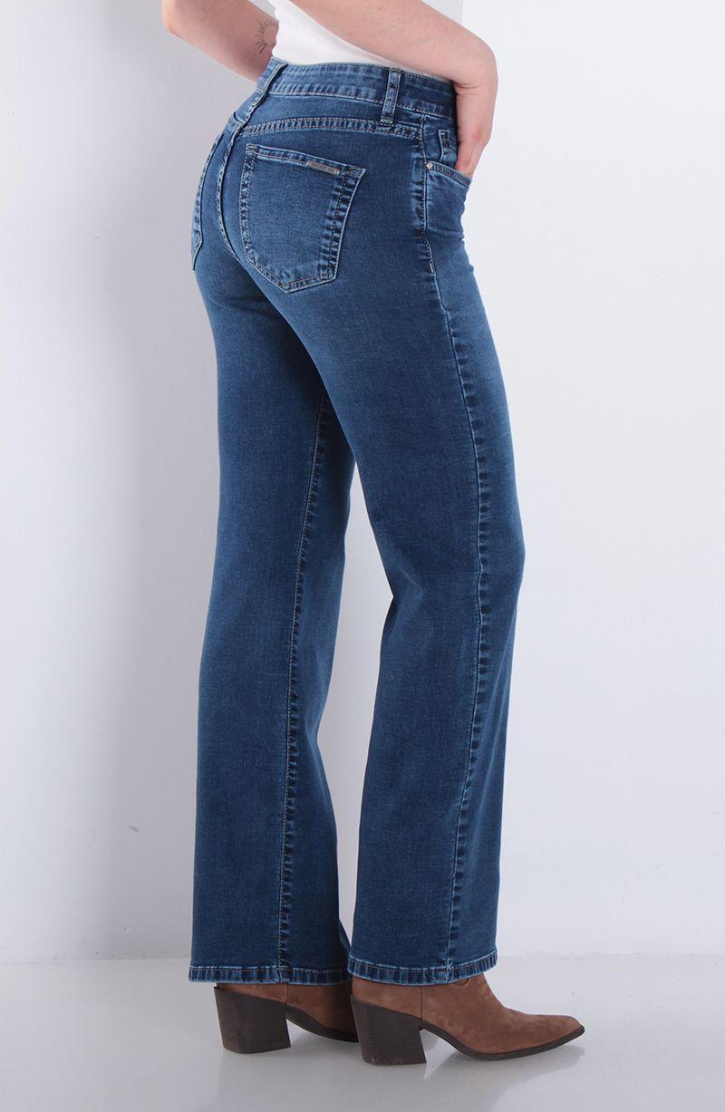 Jeans Recto Tiro Alto Basico Pretina Un Boton-7