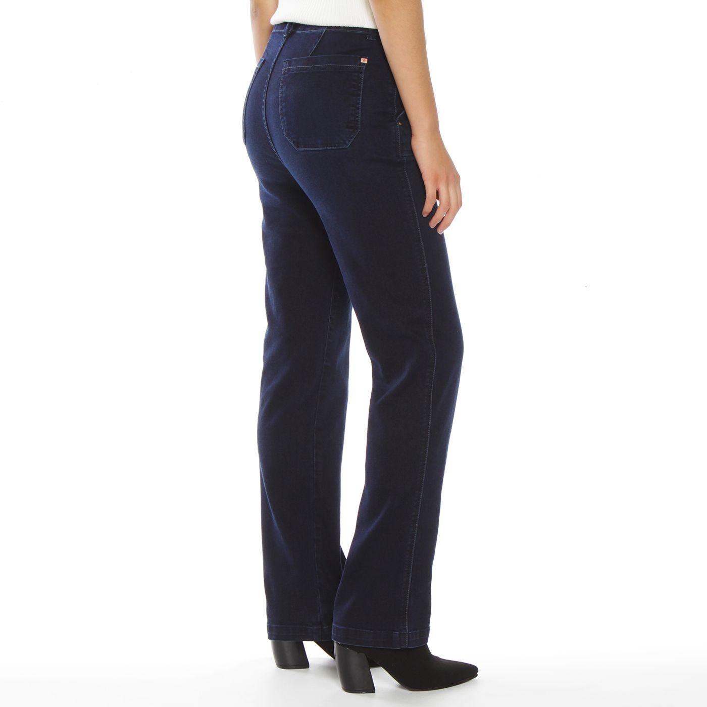 Jeans Recto Cargo Tiro Alto Pretina Interna 1 Boton-1