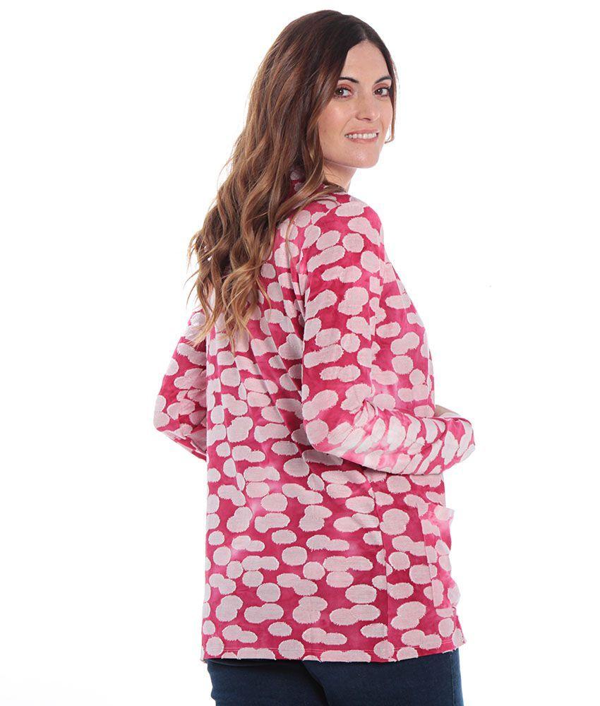 Tapado Estamapdo Manga Larga Con Bolsillos-1