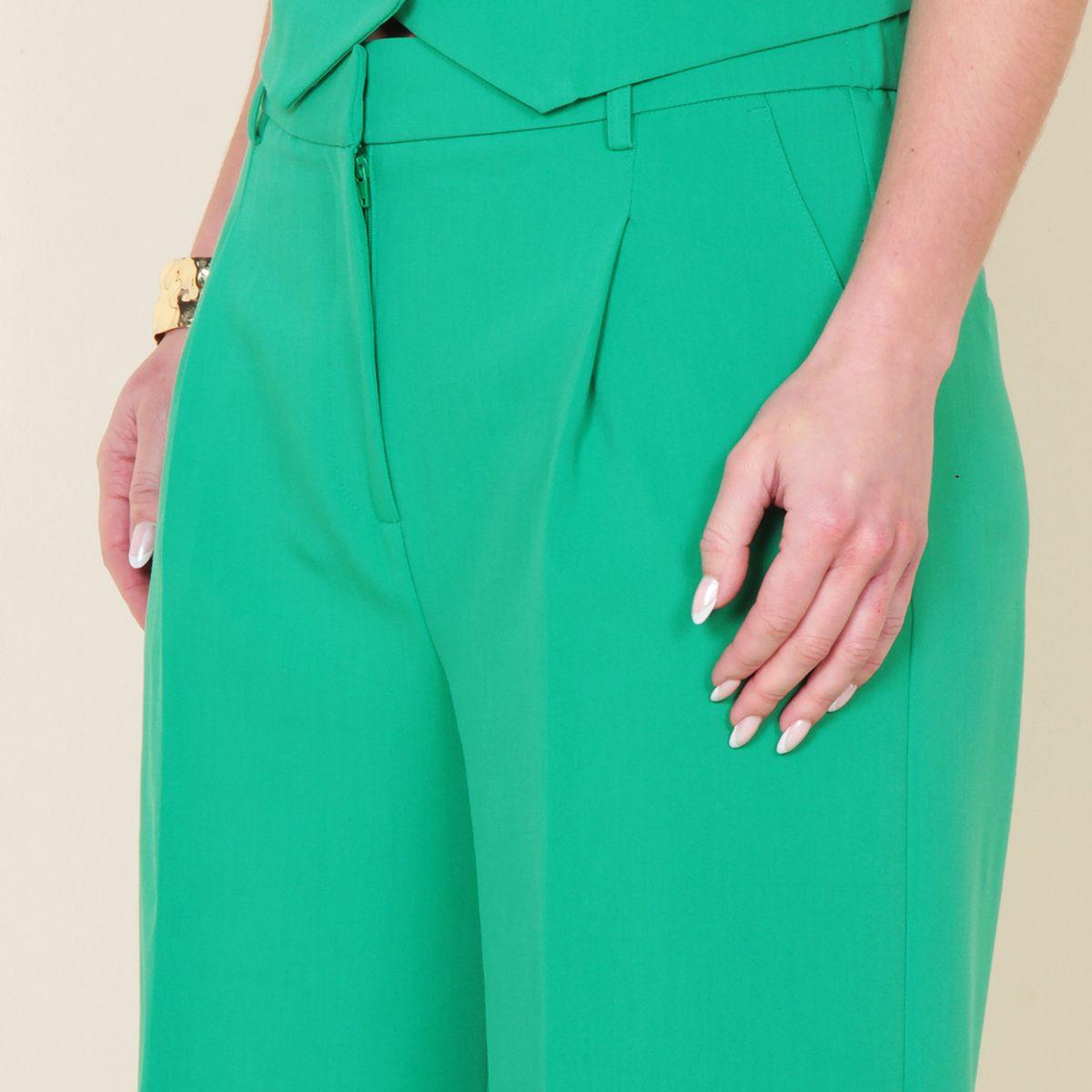 Pantalon Wide Leg Tiro Alto Pretina Basica-4