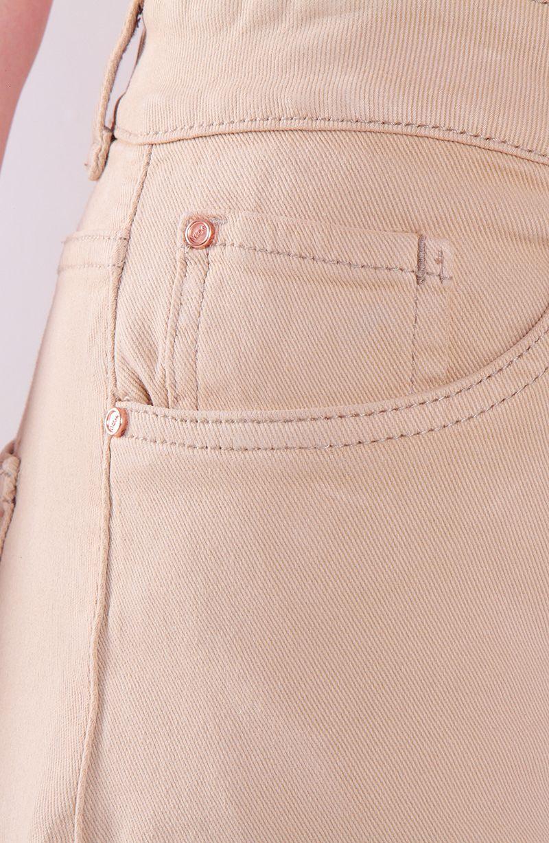 Jeans Wide Leg Tiro Alto  Pretina Basica 1 Boton-3