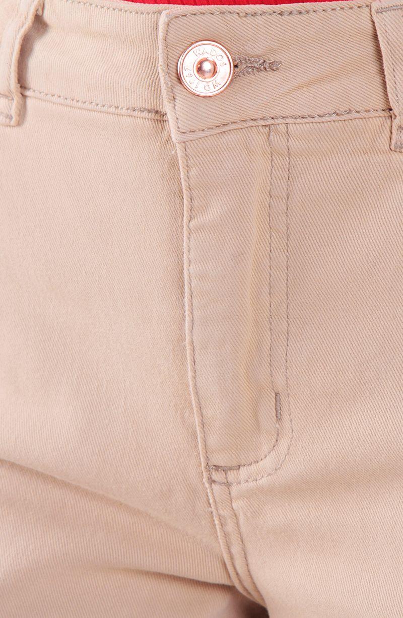 Jeans Wide Leg Tiro Alto  Pretina Basica 1 Boton-9