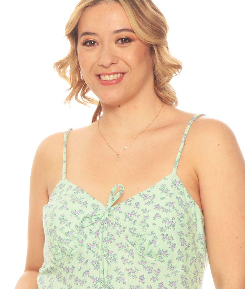 Vestido Sin Manga Estampado-2