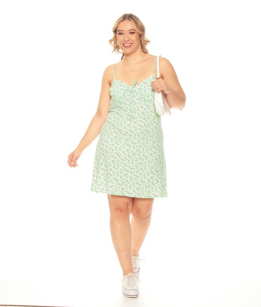 Vestido Sin Manga Estampado-3