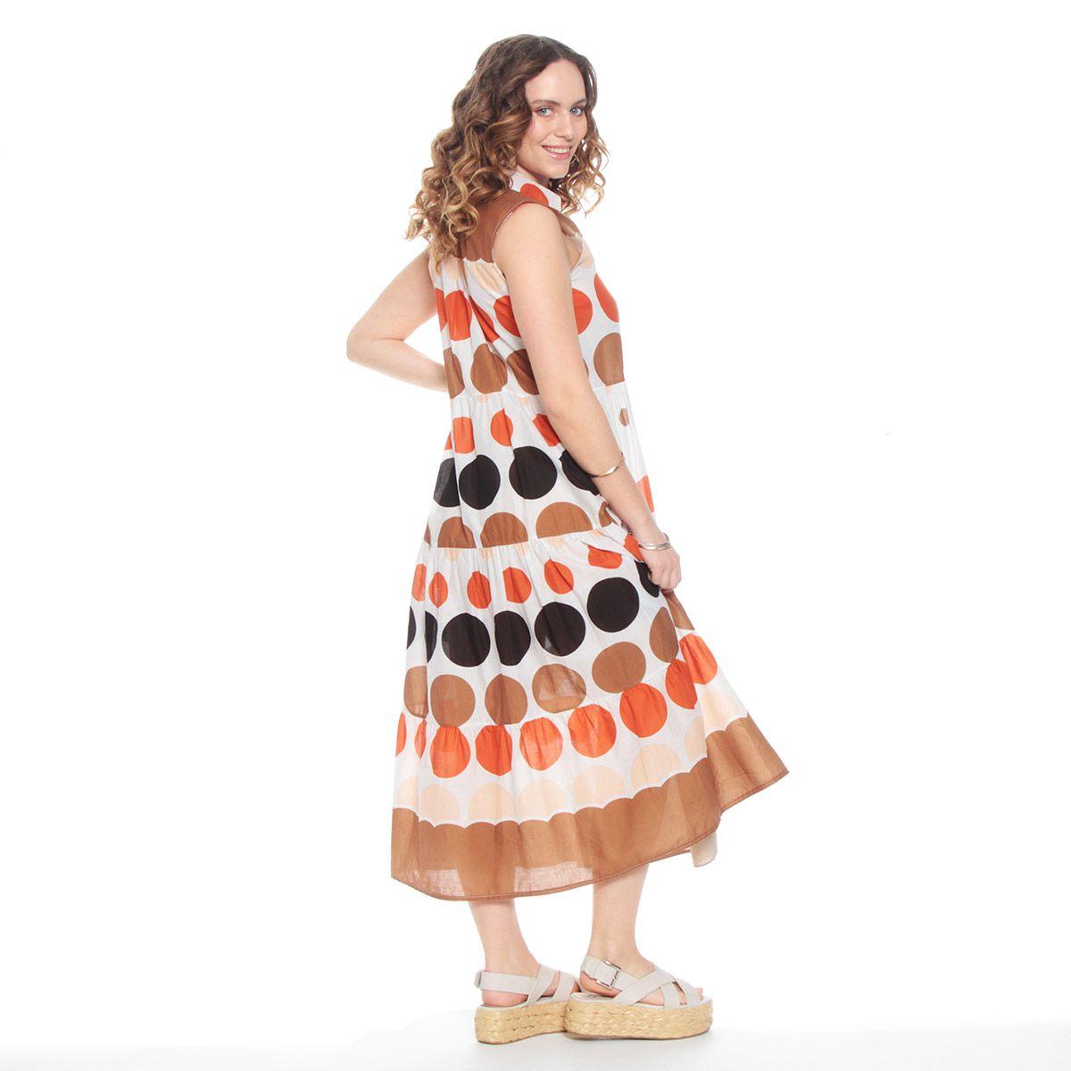 Vestido Sin Manga Estampado Con Cnturon-6