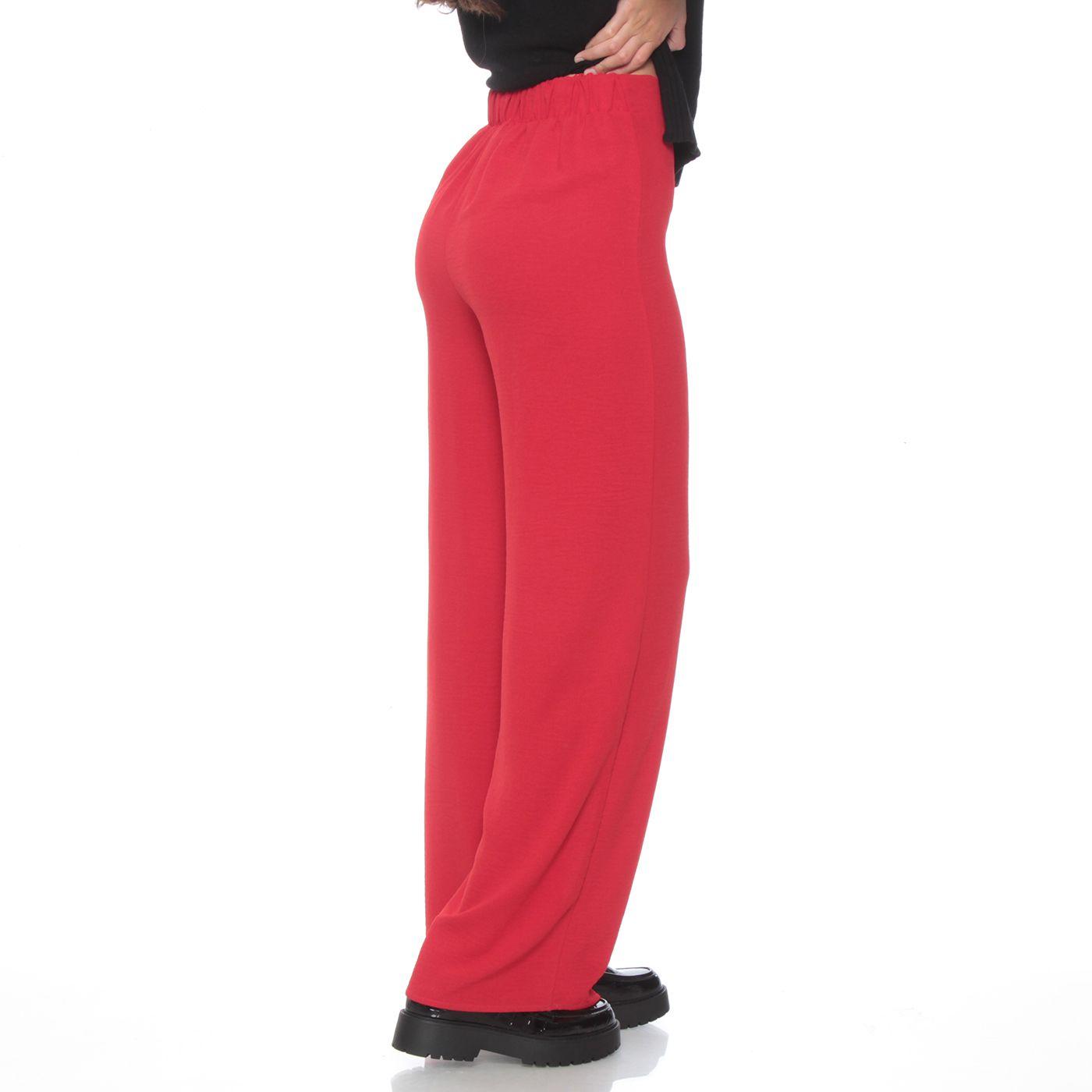 Pantalon Recto Tiro Alto Pretina Elasticado-1