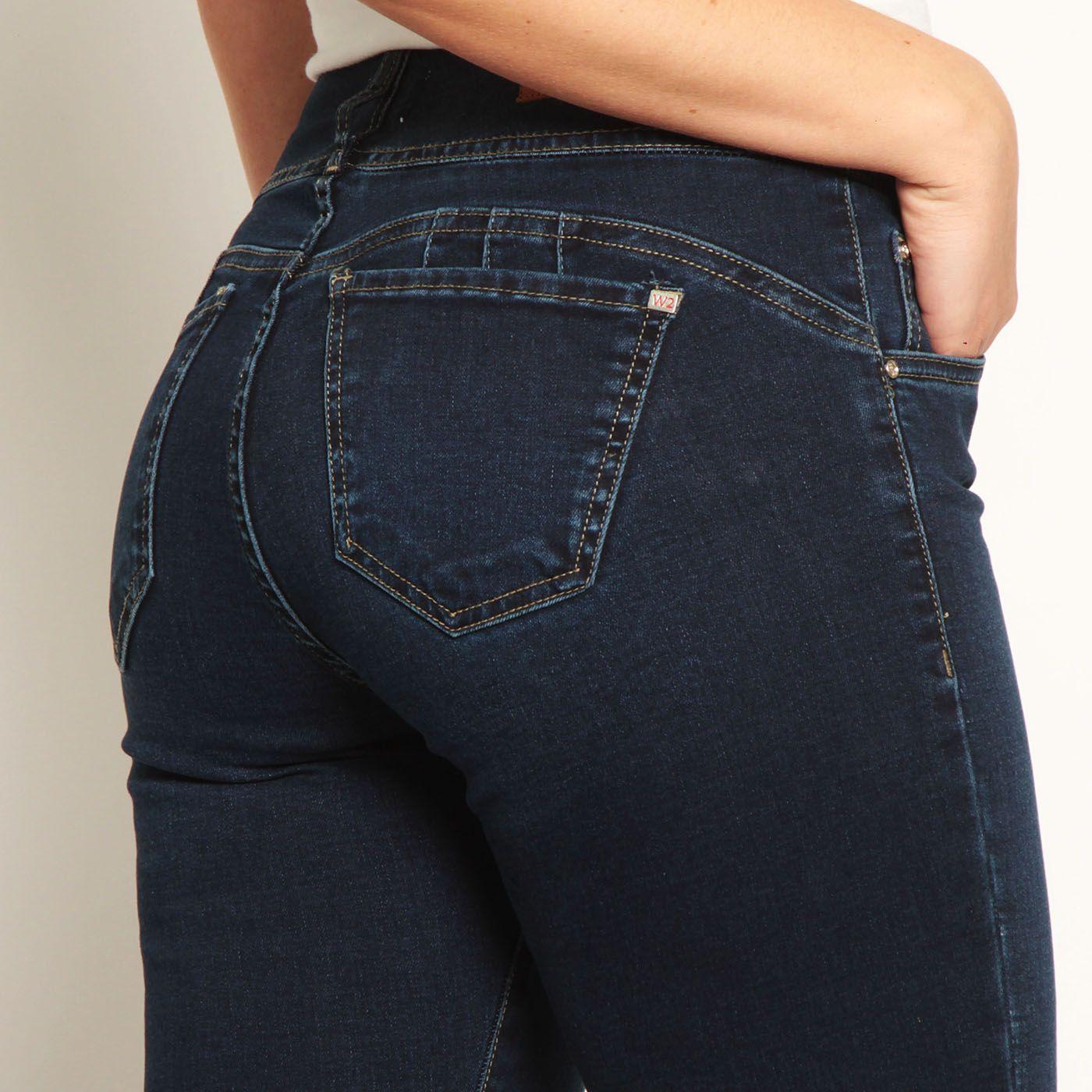 Jeans Pitillo Tiro Alto Pretina Antatomica 3 Botones Push Up-5