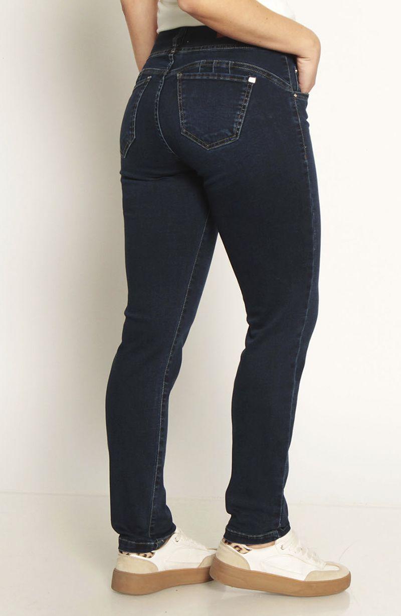 Jeans Pitillo Tiro Alto Pretina Antatomica 3 Botones Push Up-4