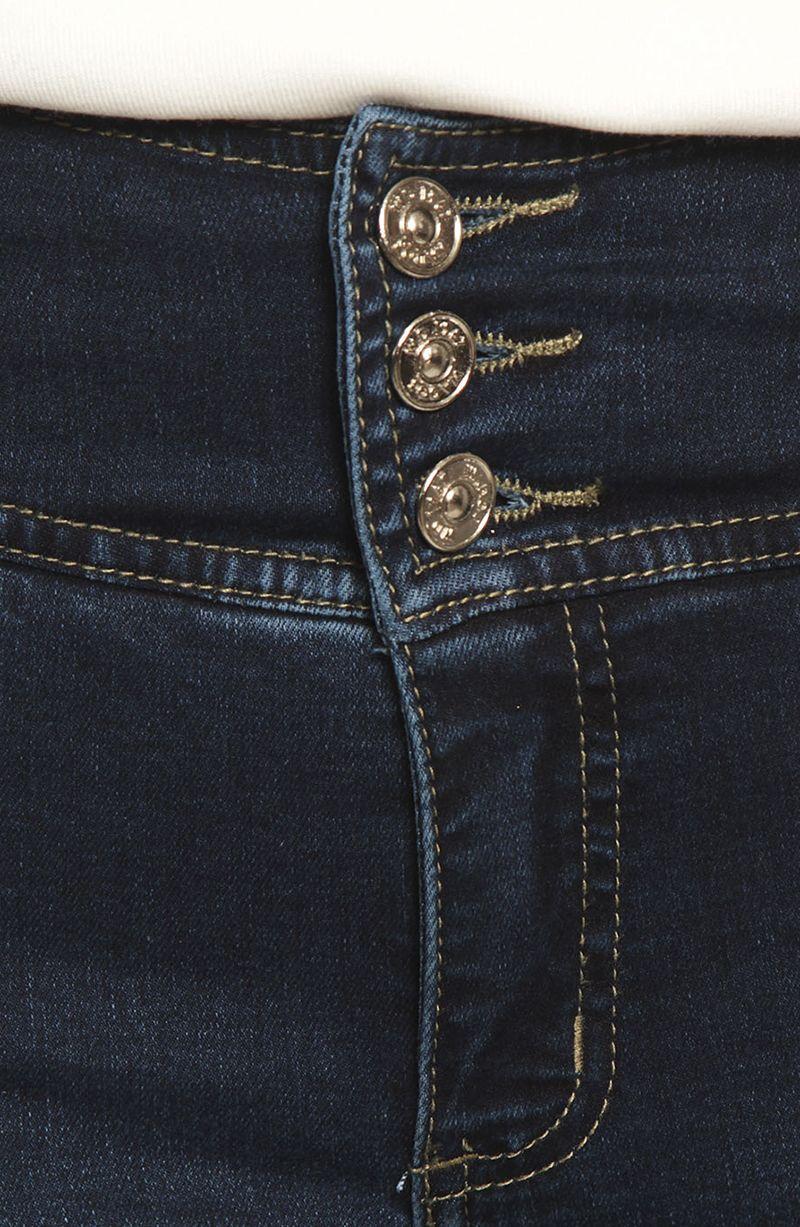 Jeans Pitillo Tiro Alto Pretina Antatomica 3 Botones Push Up-8