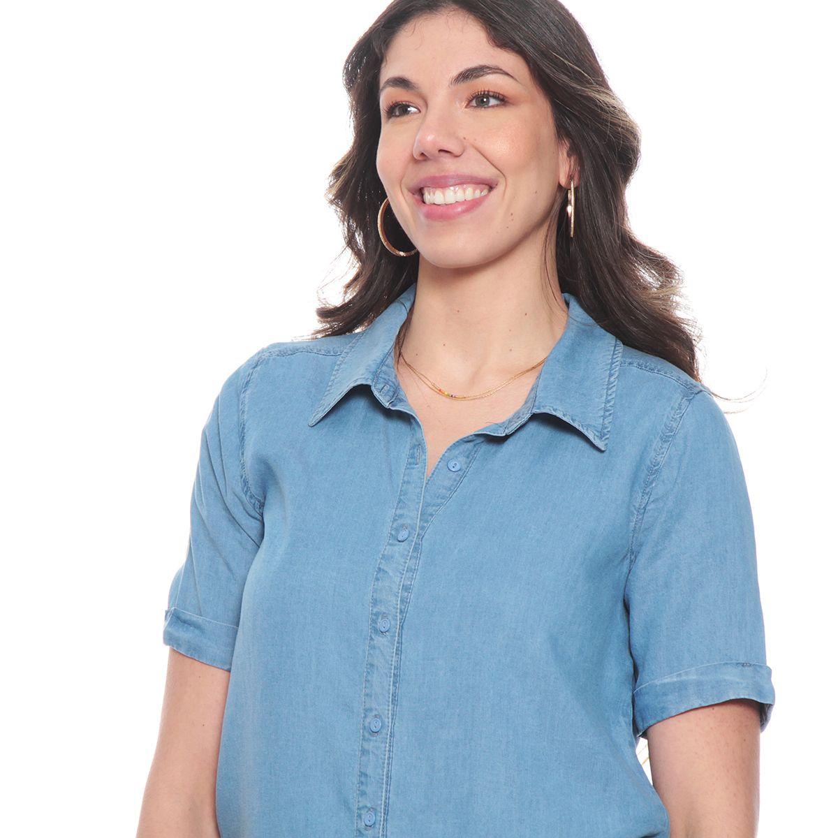 Blusa Manga Corta Lyocell-1