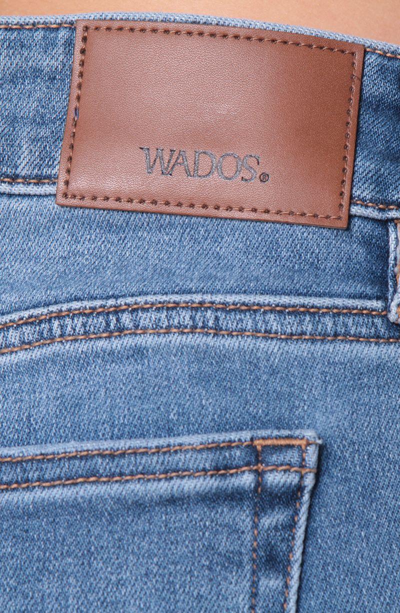 Jeans Flare Tiro Alto   Pretina   Basica 1 Boton-3