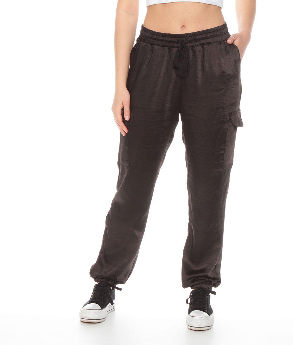 Jogger Cargo Satin Pretina Y Bata Elasticada-5