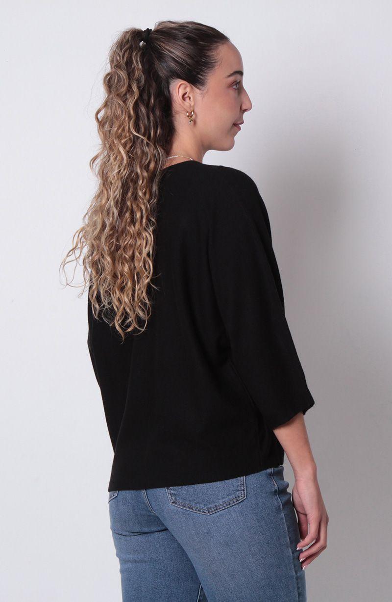 Sweater Manga 3/4 Escote Redondo-2