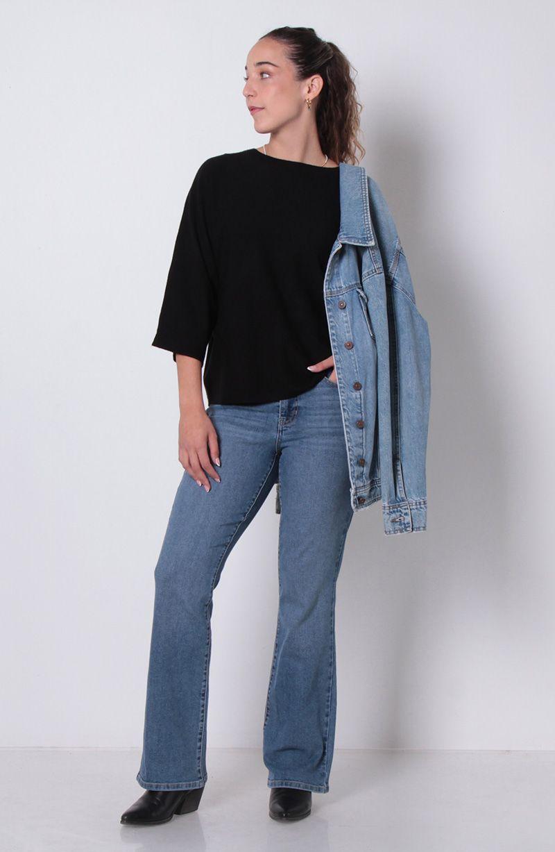 Sweater Manga 3/4 Escote Redondo-5
