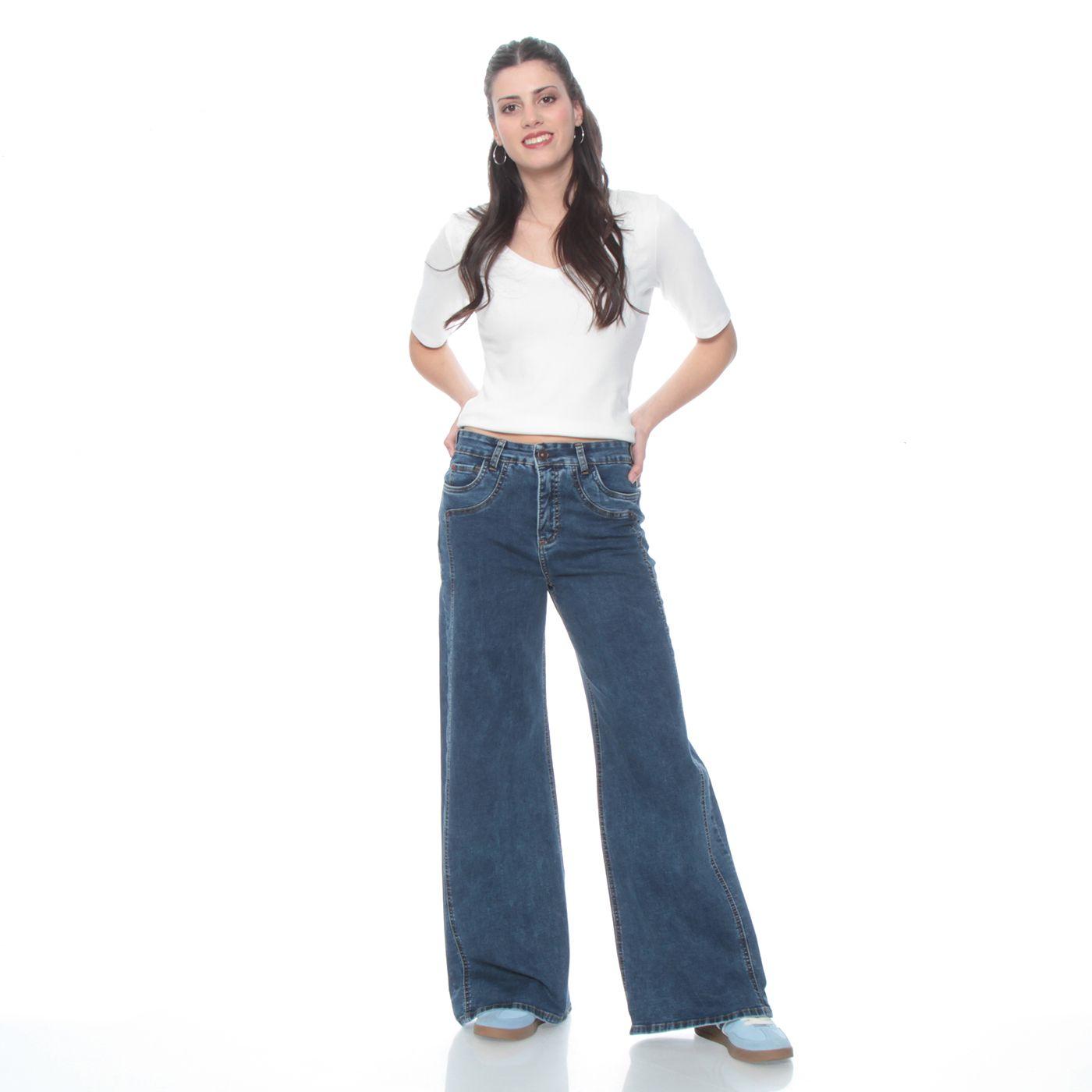 Jeans Pretina Basica 1 Boton Wide Leg Tiro Alto Costadillo-4