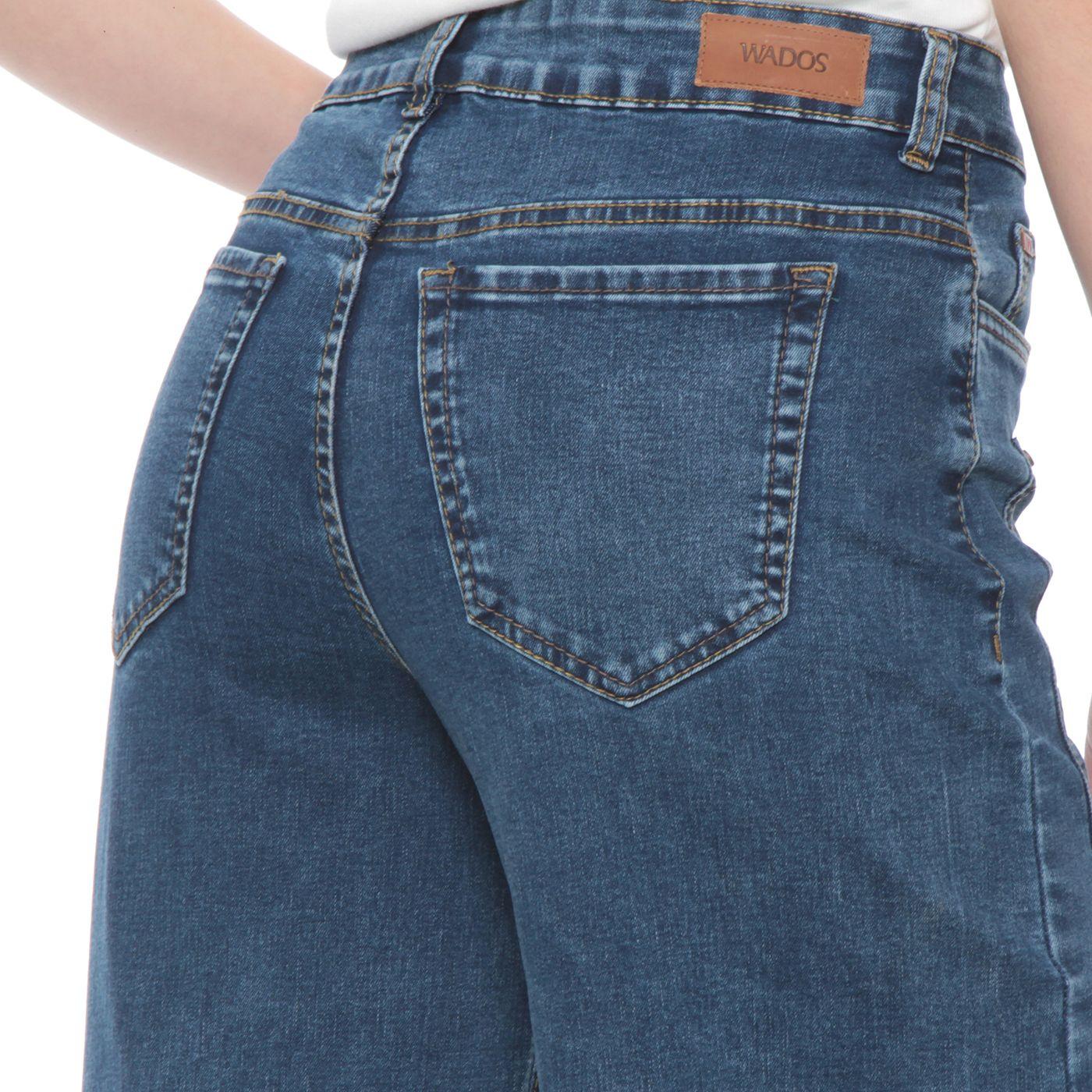 Jeans Pretina Basica 1 Boton Wide Leg Tiro Alto Costadillo-5
