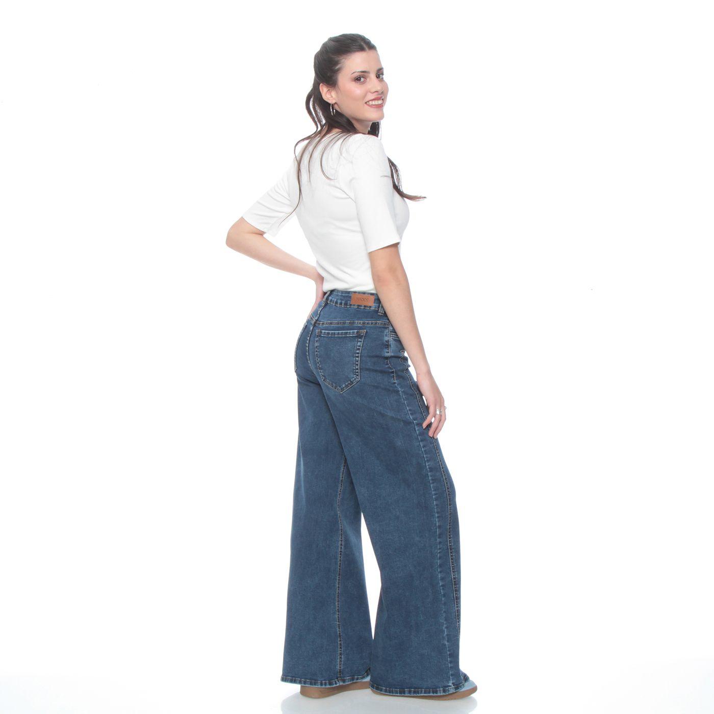 Jeans Pretina Basica 1 Boton Wide Leg Tiro Alto Costadillo-6