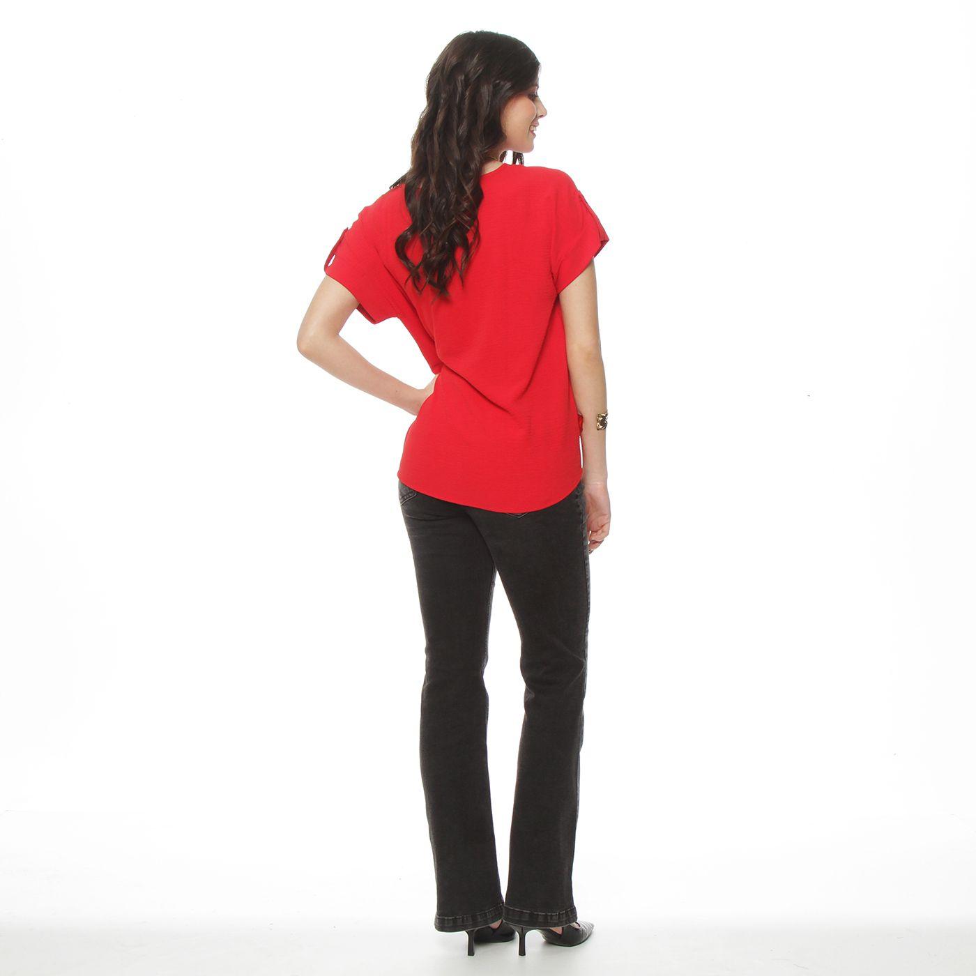 Blusa Manga Corta Escote Redondo-6