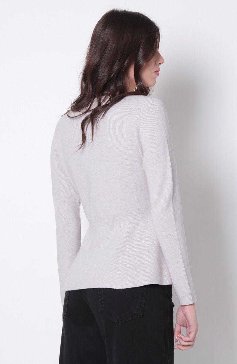 Sweater  Manga Larga Cuello Redondo-2
