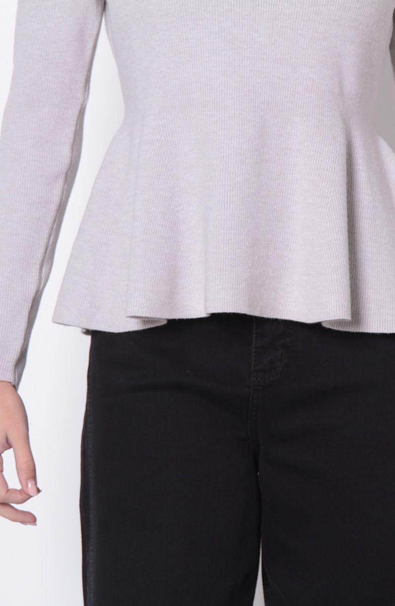 Sweater  Manga Larga Cuello Redondo-3