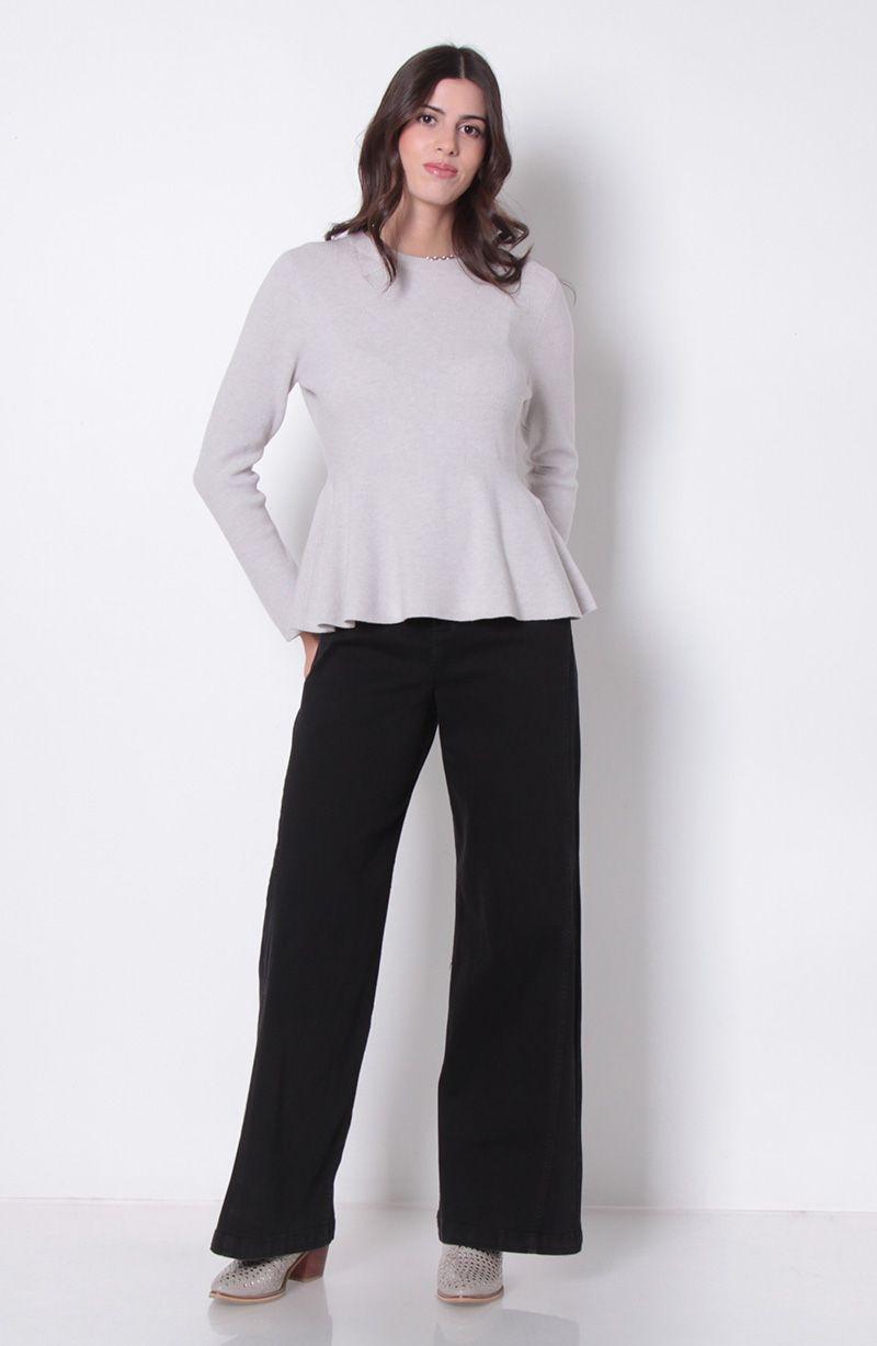 Sweater  Manga Larga Cuello Redondo-5