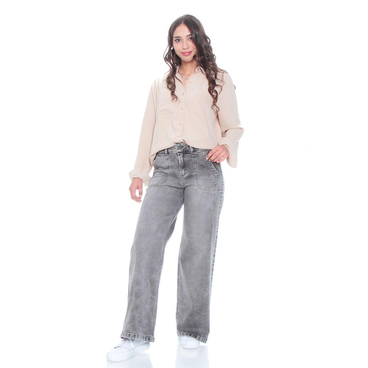 Blusa Manga Larga Solida Con Cintura Ajustable Y Bolsillos-7