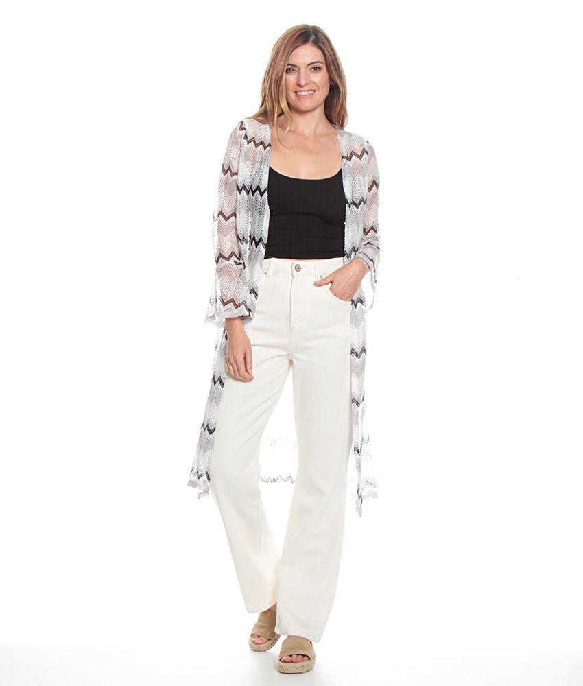 Jeans Tiro Alto Flare Push Up Pretina Basica Un Boton-2