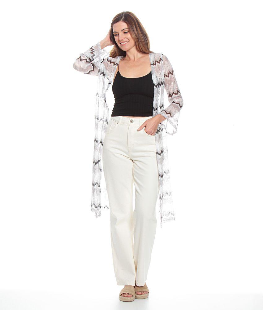 Jeans Tiro Alto Flare Push Up Pretina Basica Un Boton-5