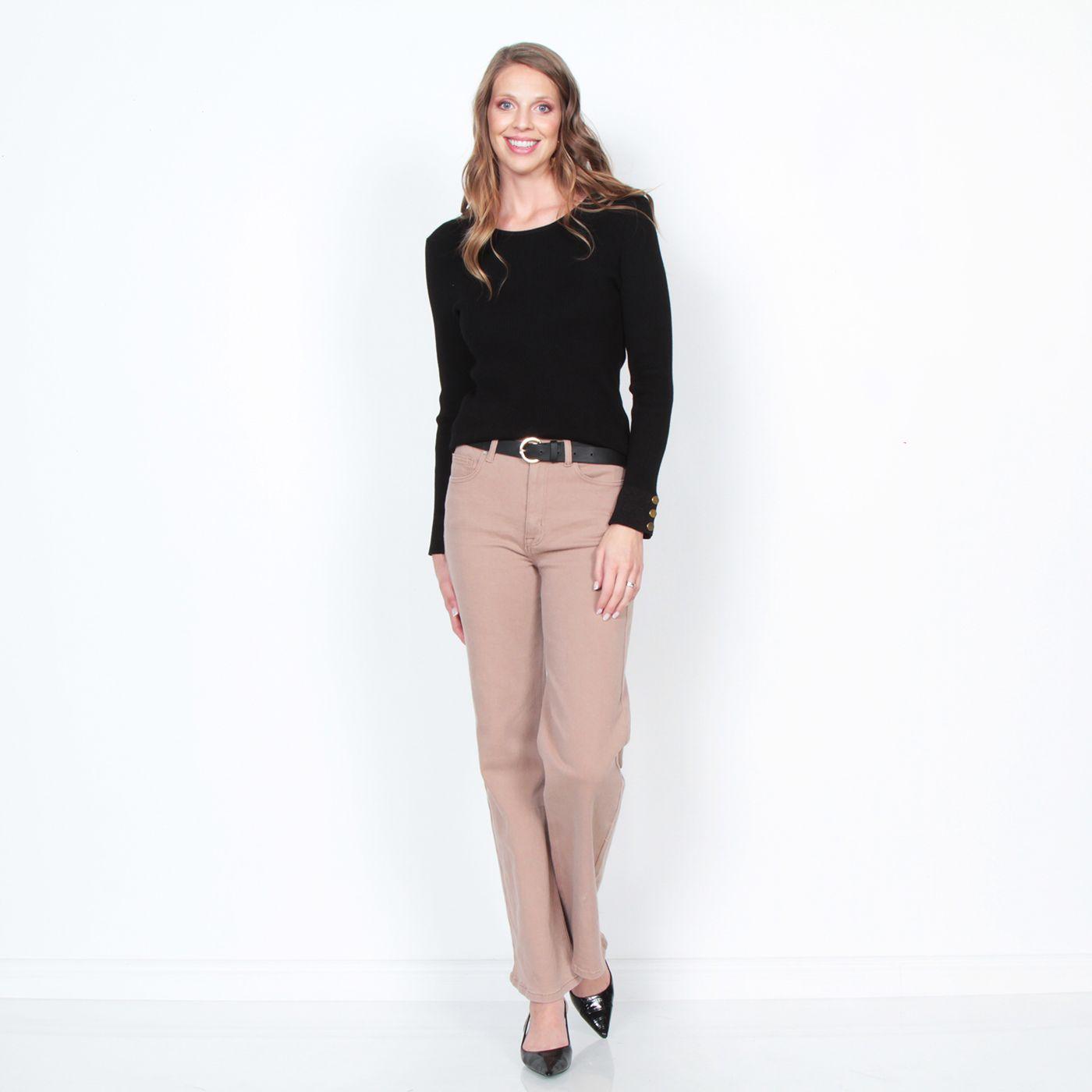 Sweater Escote Redondo Solido Manga Larga-4