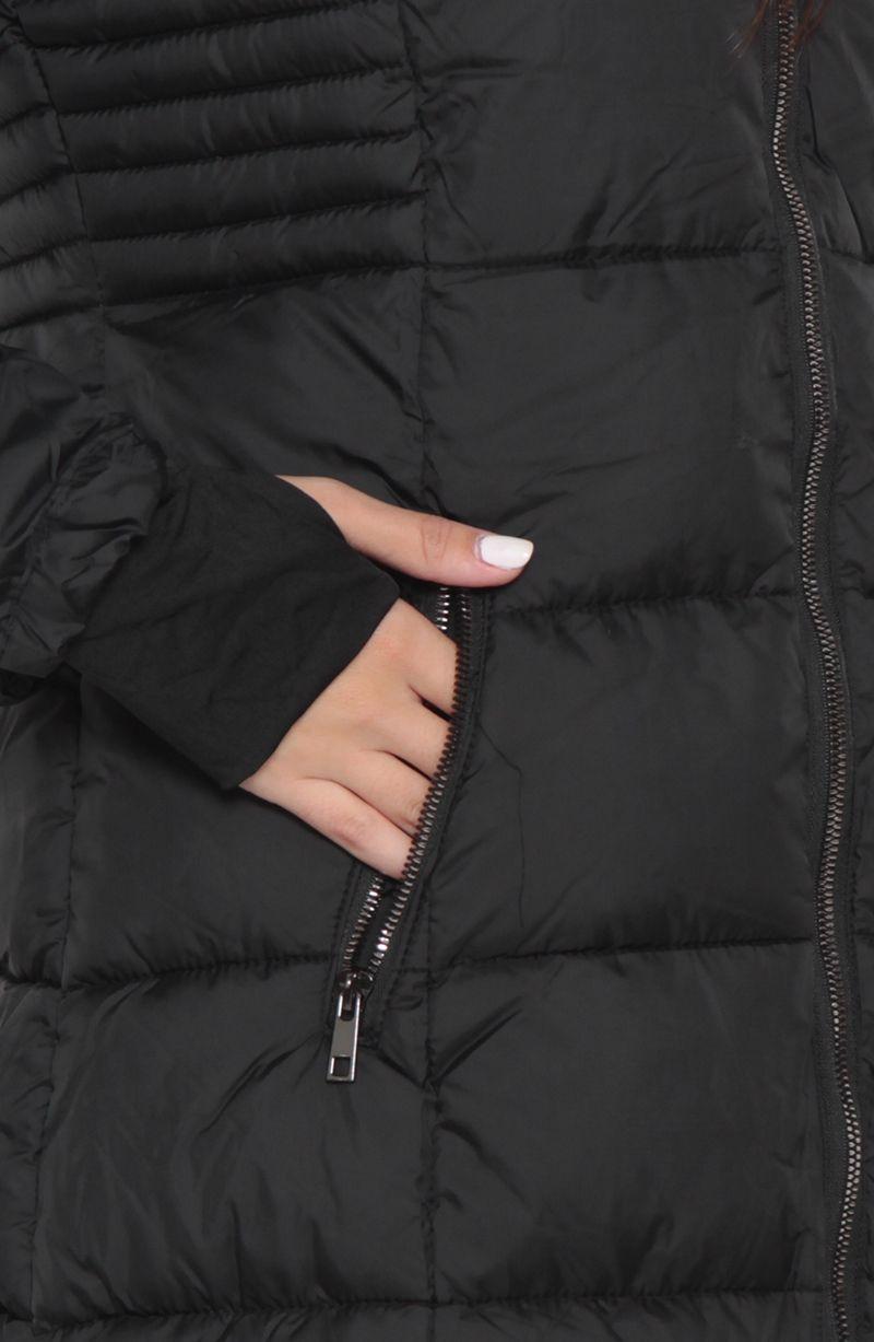 Parka Manga Larga Con Capucha    Y Cierre En Delantero-3