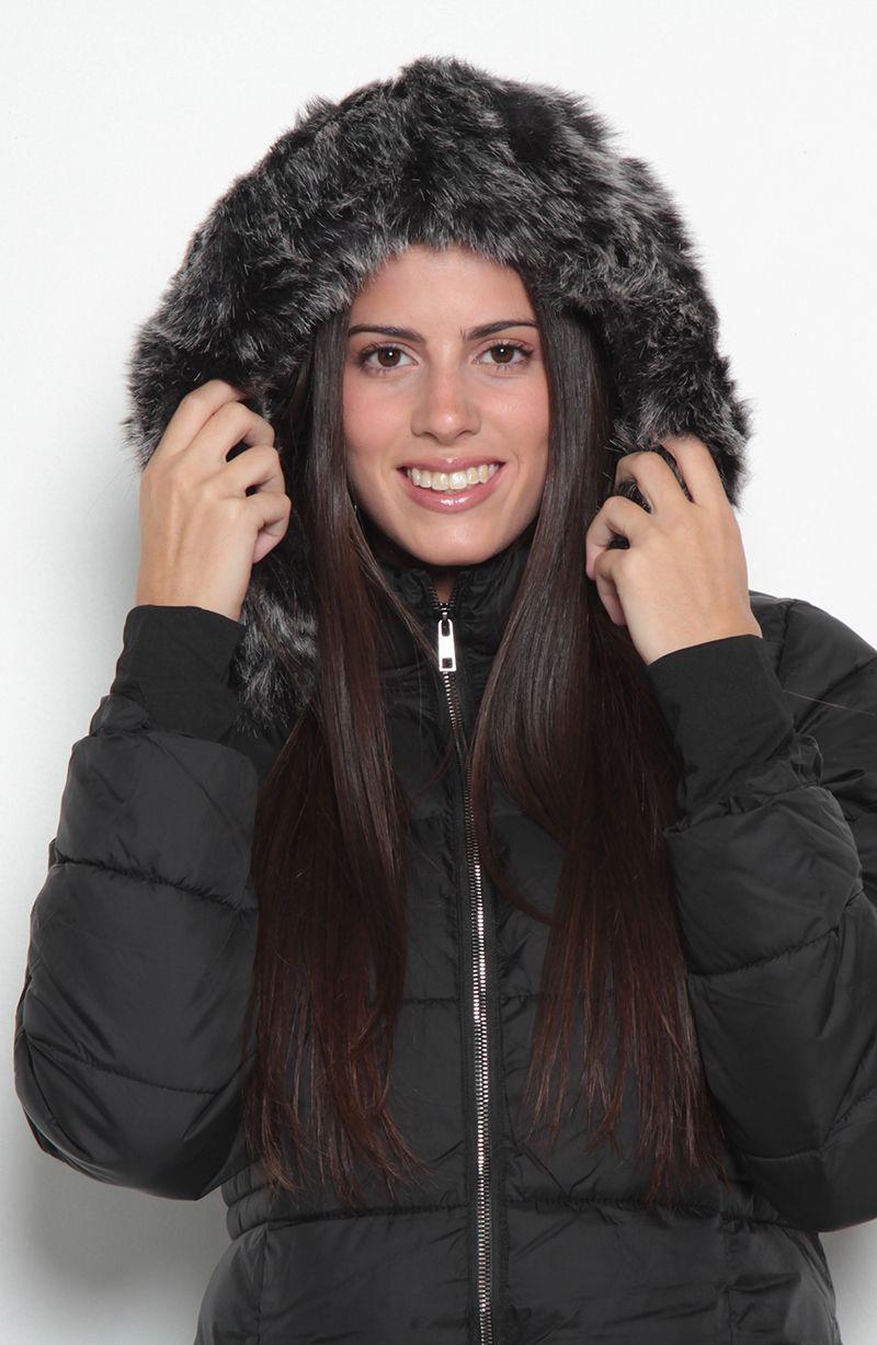 Parka Manga Larga Con Capucha    Y Cierre En Delantero-4