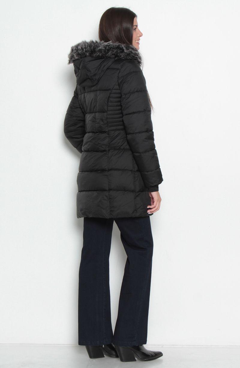 Parka Manga Larga Con Capucha    Y Cierre En Delantero-5