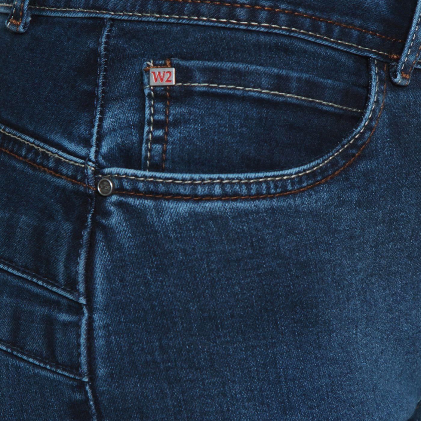 Jeans Recto Tiro Medio Push In Push Up Pretina  Media Dos Botones-2