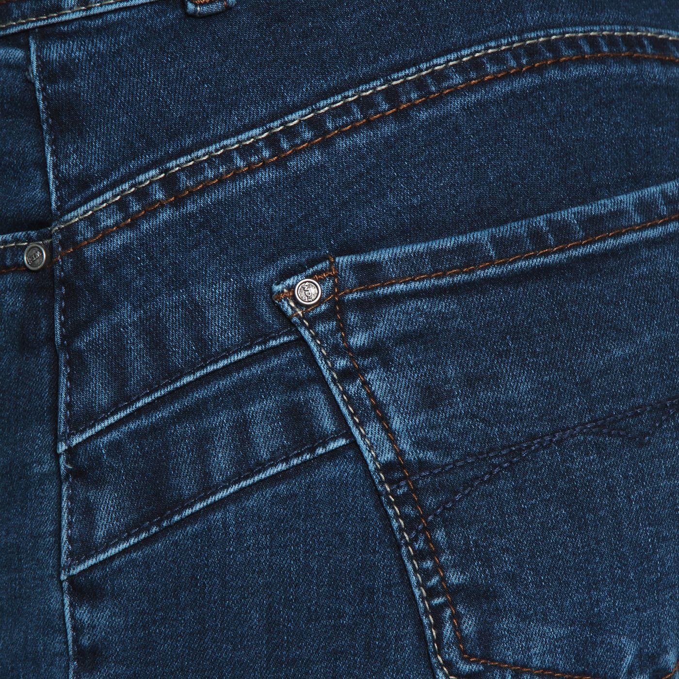 Jeans Recto Tiro Medio Push In Push Up Pretina  Media Dos Botones-4