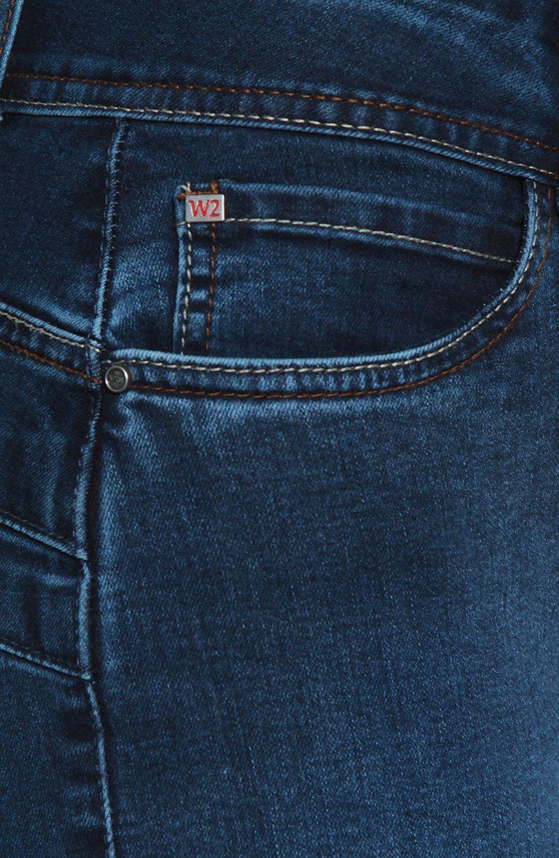 Jeans Recto Tiro Medio Push In Push Up Pretina  Media Dos Botones-2