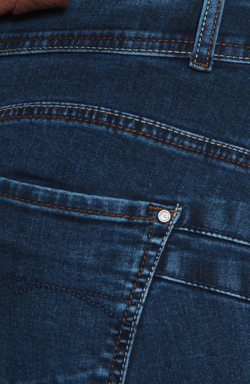 Jeans Recto Tiro Medio Push In Push Up Pretina  Media Dos Botones-3