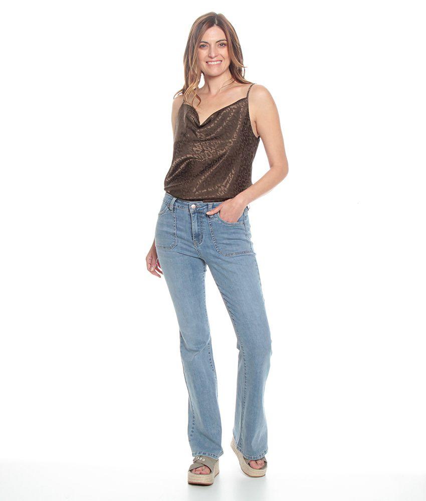 Blusa Sin Manga Pabilo Estampada Escote Bote-5