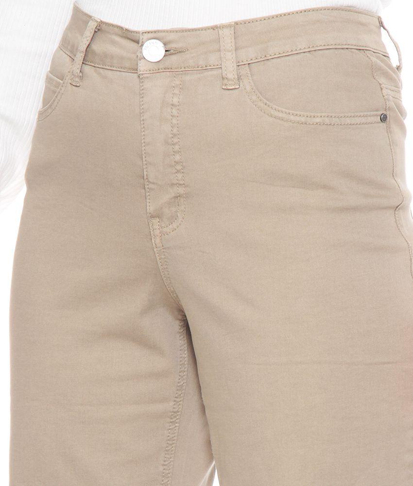 Pantalon Recto Tiro Alto Pretina Basica 1 Boton-2