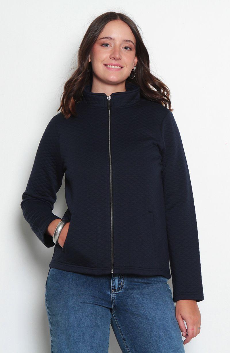 Chaqueta Manga Larga   Con Cierre Y Bolsillos-0