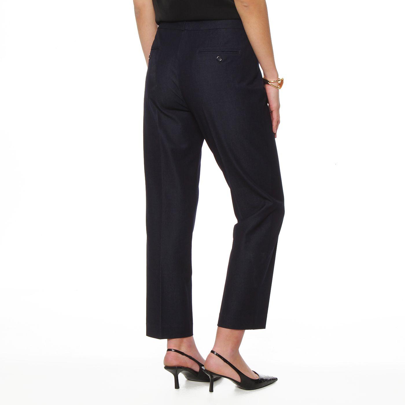 Pantalon Slim Tiro Alto Pretina Basica-4
