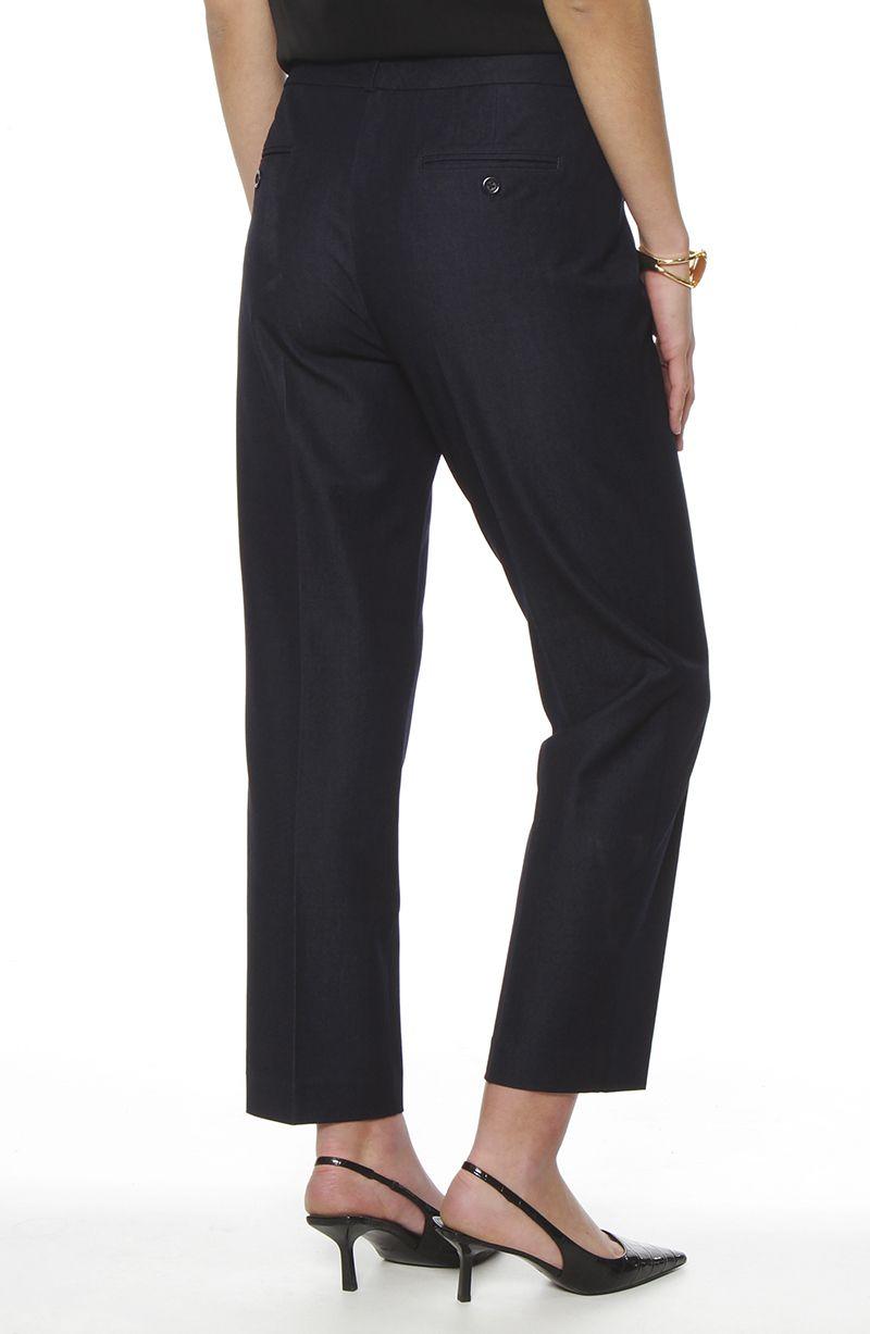 Pantalon Slim Tiro Alto Pretina Basica-4